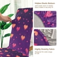 thumbnail image 5 of Yayeee 4 Pack Dining Chair Covers Stretch Parson Chairs Slipcovers Seat Protector, Love in The Clouds, 5 of 6