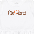 thumbnail image 4 of Inktastic Cleveland Heart Cursive Orange Girls Toddler Dress, 4 of 5