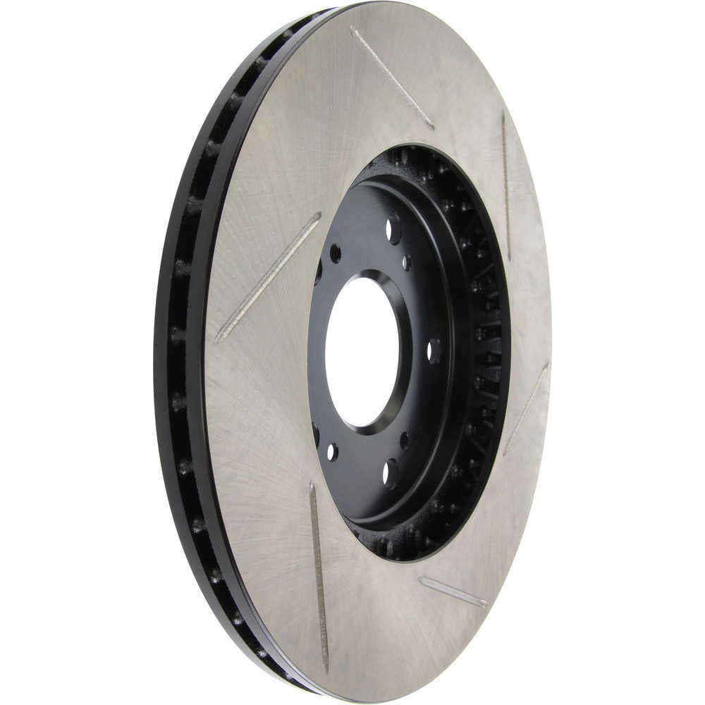 StopTech 126.40029SL Sport Slotted Brake Rotor; Rear Left, European style brake pad compounds