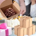 thumbnail image 3 of Caja De Regalo de Papel Kraft, Cajas De Carton Regalo Pequeñas Bricolaje Embalaje Cajas Kraft con Cuerda Cáñamo para Chocolate, Joyería, Bodas, Artículos Fiestas, 3 of 4