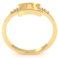 thumbnail image 3 of Gemini Zodiac Sign Diamond Ring In Solid 14k Yellow Gold, 3 of 6
