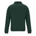 thumbnail image 5 of BXINGOHAI Men's Casual 1/4 Zip Hoodless Sweatshirt Breathable Comfy Pullover Tops Fleece Solid Long Sleeve Shirts 2024 Outdoor Daily Sweatshirt Today Sales Army Green,M, 5 of 6