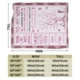Yibo Pink Love Tree Branch Blanket The Best Gift For Wife Wedding