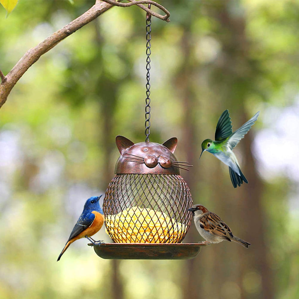 Hanging Wild Bird Feeder Donut Nuts Feeder Feeding Station 