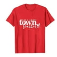 thumbnail image 4 of Tittly T Shirts for Women Tshirts Shirts Women's Just A Small Town Teacher Printed T Shirt Cotton Round Neck Casual Short Sleeves Graphic Tees Summer Tops Red L, 4 of 4