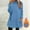 Blue, variant on Fleece Sweatshirts for Women， Plus Size Pullover Tunic Tops with Pockets， Mock Turtleneck Fall Winter Warm Sweater