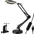 thumbnail image 1 of 8X Magnifying Glass with Light and Stand Dimmable 360° Adjustable 3 Color Modes LED Lighted Magnifier for Crafts Reading Close Work, 1 of 9