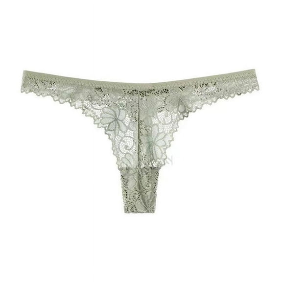 Blmnix Thong Underwear Underwear Women Cheeky Breathable Panties Lace Panties Green Women's Cotton Underwear,L