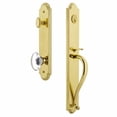 thumbnail image 3 of Grandeur Arc S Grip Single Cylinder Handleset with Provence Interior Knob, 3 of 5