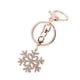 thumbnail image 5 of Llavero navideño con diamantes de imitación y copo de nieve, llavero para coche, bolso, colgante, decoración, llavero con dije, 5 of 7