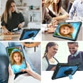 thumbnail image 6 of FIEWESEY for Nokia T20 Tablet Case,Heavy-Duty Shockproof Kids Friendly Hybrid Rugged Protective Case for Nokia T21/TCL Tab Pro 5G(Model: 9198S)/VASTKING KingPad M10 10.36 inch Tablet(Black/Blue), 6 of 6