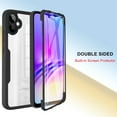 thumbnail image 3 of Case for Galaxy A04,Slim Full-Body Rugged Stylish Protective Clear Colorful Back Hybrid 3-in-1 Case with Built-in Screen Protector Phone Case for Samsung Galaxy A04 4G (Black), 3 of 10