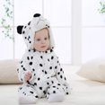 thumbnail image 3 of Gyratedream Infants Toddlers Animals Bodysuit Spring and Full Hooded Romper Jumpsuit Fancy Onesies (Snow Leopard), 3 of 8