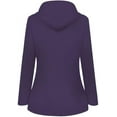 thumbnail image 2 of HLSOHJP Women's Fleece Lined Anorak Fall Top Winter Jackets Hooded Zip Up Spring Snow Zippered Pocket Long Sleeve, 2 of 4