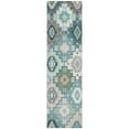 thumbnail image 2 of Addison Rugs Chantille Indoor/Outdoor Transitional Ethnic Teal Machine Washable Runner Rug, 2'3" x 7'6", 2 of 8