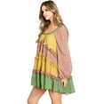 thumbnail image 3 of LOVE COLETTE Women's Babydoll Mini Dress (S, Mauve), 3 of 4