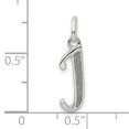 thumbnail image 2 of 925 Sterling Silver Dainty Letter J Initial Name Monogram Necklace Charm Pendant, 2 of 6