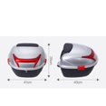thumbnail image 2 of Motorcycle Rear Top Case Motorcycle Top Box Tail Box Helmet Luggage Storage Top Case Motorcycle Storage Case Motorcycle Rear Box Helmet Luggage Storage Top Case Large Capacity, 2 of 8