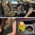 thumbnail image 4 of KUIFORTI Cute Camouflage Automobile Seat Cover Sets Soft 14 Pack Automotive Front Seat & Bench Back Seat Cover with Head Rest Protector Universal Fit Cars SUV Trucks Non Slip Durable Easy to Install, 4 of 7