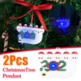 thumbnail image 1 of LSLJS Hanging Ornaments, Lumière Colorée Personnalisée Famille d'Ornements Survécus Noël Decor 2 Pcs, Noël Decorations, 1 of 7