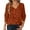 Brown, variant on PMVFHDE Women's Daily Casual Long Sleeve V-Neck Solid Color Knitted Pullover Sweater Tops for Fall Dark Purple,L