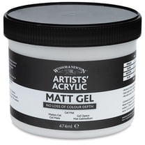 Winsor & Newton Artists' Acrylic Matt Gel Medium - Matte, 474 ml jar