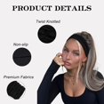 thumbnail image 4 of LinYooLi Turban Headbands for Women Wide Head Wraps Knotted Elastic Teen Girls Yoga Workout Solid Color Hair Accessories, 6 Pack, 4 of 7