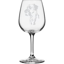 Great Dane Dog Themed Etched All Purpose 12.75oz Libbey Wine Glass