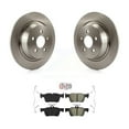 thumbnail image 1 of Transit Auto Rear Disc Brake Rotors and Semi-Metallic Pads Kit for Car Ford Edge Fusion Lincoln Nautilus MKX MKZ Continental SSV Plug-In Hybrid K8A-100865, 1 of 11