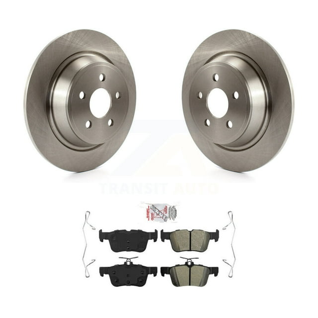 Transit Auto Rear Disc Brake Rotors and Semi-Metallic Pads Kit for Car Ford Edge Fusion Lincoln Nautilus MKX MKZ Continental SSV Plug-In Hybrid K8A-100865