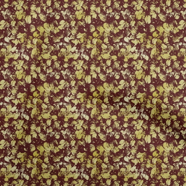 oneOone Georgette Viscose Brown2 Fabric Abstract Craft Projects Decor Fabric Printed By The Yard 42 Inch Wide