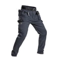 thumbnail image 2 of Inglocry Mens Cargo Work Pants Ripstop Tactical Pants for Construction Electrician Multi-Pocket Hiking Outdoor Gray 2XL, 2 of 4