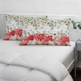 thumbnail image 3 of Valentine's Day Pillow Covers, Linen Long Throw Pillow Case, Pink Love Heart Country Eucalyptus Farm Wooden Holiday Pillow Protector Decorative Cushion Cover for Living Room/Bedroom 12" x 20", 3 of 8