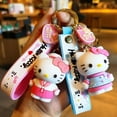 Anime kawaii sanrio hello kitty keychain pendant holder key chain car