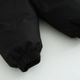 thumbnail image 7 of Toddler Winter Jumpsuit Boys Girls Cute Down Coat Puffer Hooded Snowsuit Fleece Lined Baby Warm Long Sleeve Onesies, Black, 2 Years, 7 of 7