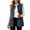 Dark Gray, variant on Women's Fleece Vest Open Front Cable Knit Sleeveless Cardigan Coat with Pockets for Cozy Fall Winter Layering and Everyday Wear