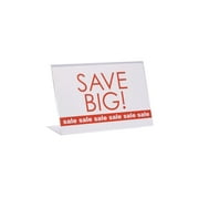 Single Sided Acrylic Sign Holder - 11"W x 7”H - Set of 3