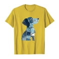 thumbnail image 4 of Qulqfy Women Cartoon Shirts Cute Dog Print Puppy Shirts Yellow Graphic Short Sleeve Tops for Women L, 4 of 4