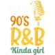 thumbnail image 2 of Rnb Hip Hop Soul Music Clothing I'm A 90's R&B Kinda Girl T-Shirt,Letter Print Round Neck Tee, Cotton Casual Fabric, 2 of 7