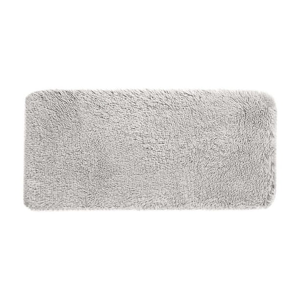 Alfombrilla de baño suave y absorbente para el suelo del baño, antideslizante, de terciopelo polar con cojín de espuma, lavable a máquina, de secado rápido, absorbente de agua para bañera, ducha,