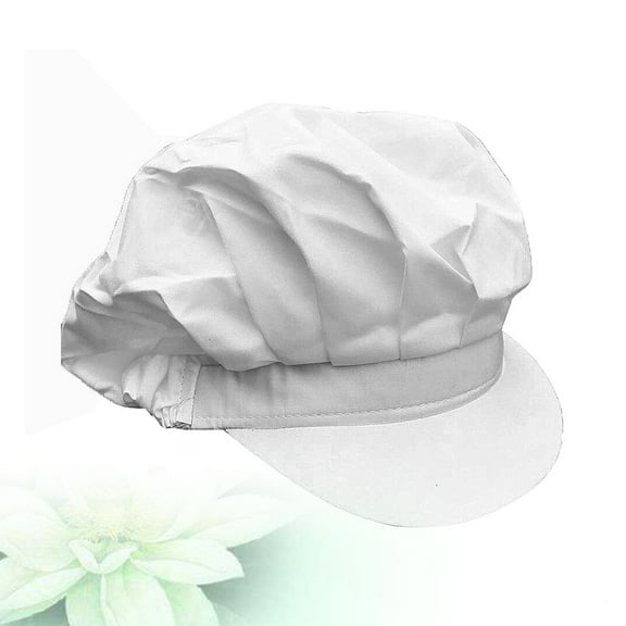 FOLOYORI 1Pack Small Chef Hat in White Color with Dustproof and Breathable