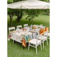 thumbnail image 3 of Outdoor Tablecloth with Umbrella Hole and Zipper, Orange Pumpkin Fall Rectangle Table Cloth 60x120 Inch Waterproof Tablecloth, Thanksgiving Botanical Sunflower Rustic Picnic Table Cover for Patio, 3 of 7