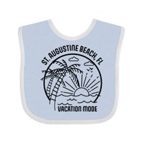 Inktastic Summer Vacation Mode St. Augustine Beach Florida Boys or Girls Baby Bib