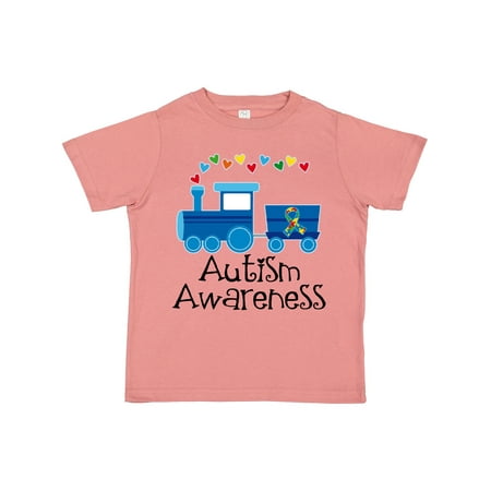 

Inktastic Autism Awareness Ribbon Train Gift Toddler Boy or Toddler Girl T-Shirt