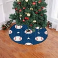 thumbnail image 2 of FMSHPON Baseball Sport Xmas Christmas Tree Skirt Stand Mat for Holiday Party Decoration Indoor Outdoor 48 inches, 2 of 3