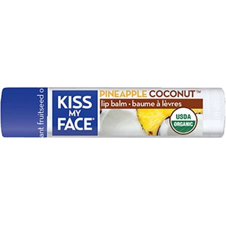 Kiss My Face Organic Lip Balm, Coconut Pineapple, 0.15 Oz