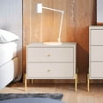 thumbnail image 2 of Manhattan Comfort Jasper Engineered Wood Nightstand in Off White, 2 of 8