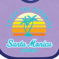 thumbnail image 4 of Inktastic Summer Enjoy the Sunshine Santa Monica California in Blue Boys or Girls Baby Bib, 4 of 4
