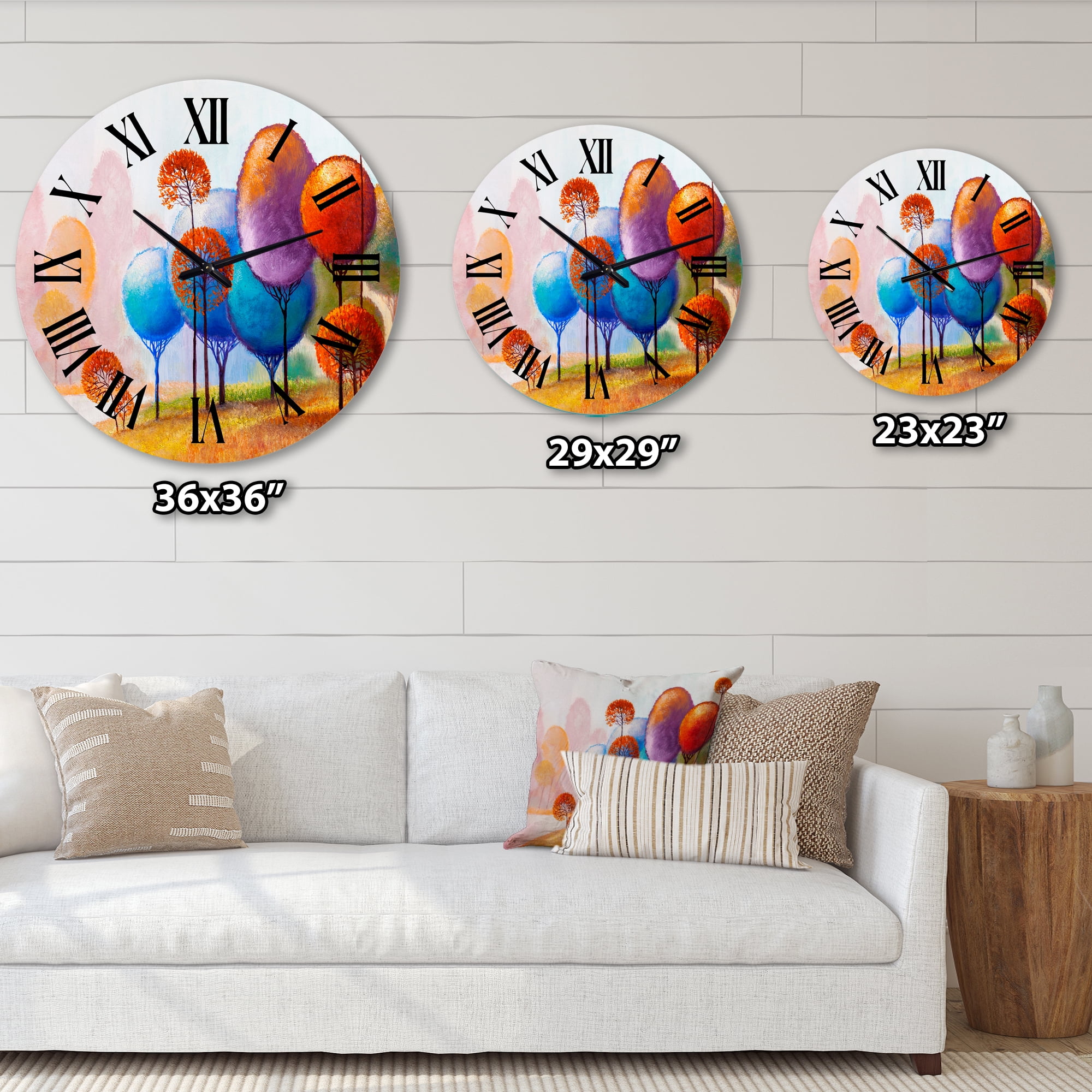 Designart 1 in Quartz Traditional Wall Clock