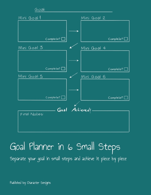Goal Planner in 6 Small Steps Separate your goal in small steps and
